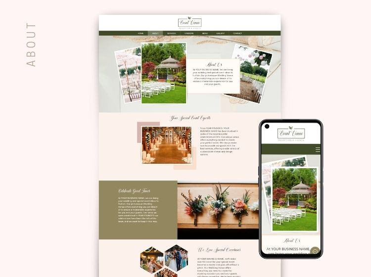 Event Venue Wix Website Theme