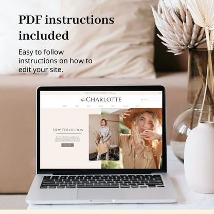 Charlotte Boutique Store Wix Website Theme