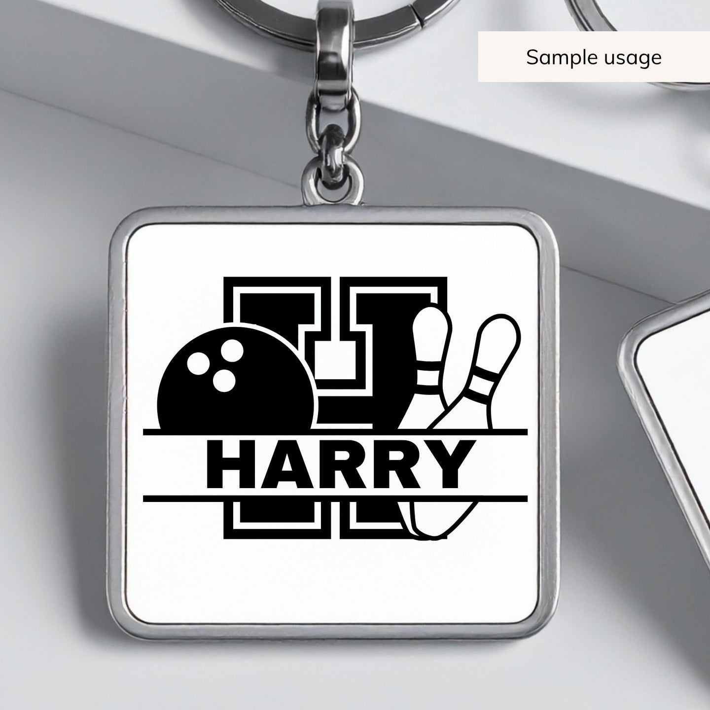 Bowling Split Monogram SVG Bundle