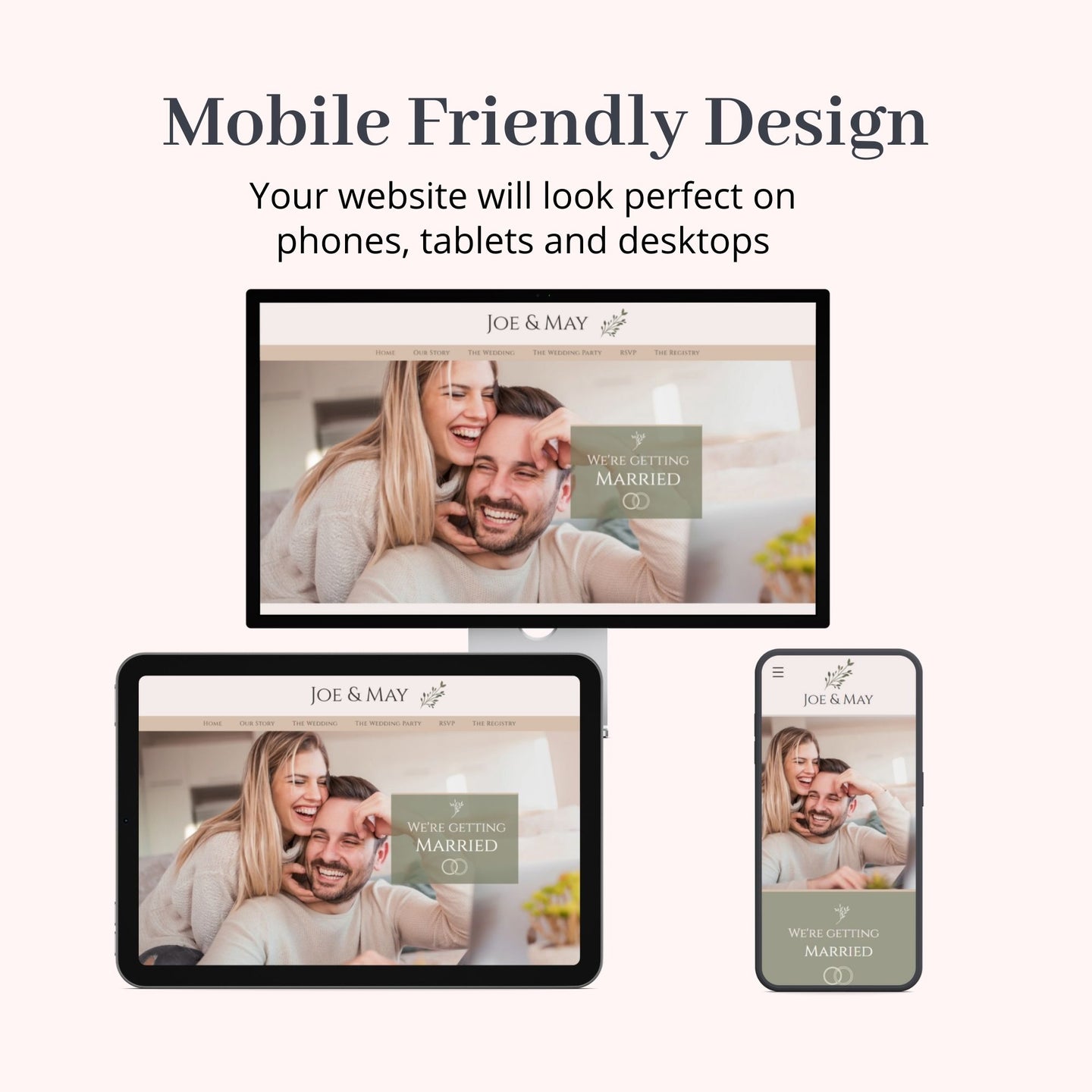 Wedding RSVP Wix Website Theme