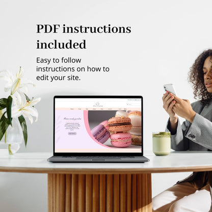 Sweet Creations Bakery Wix Website Theme