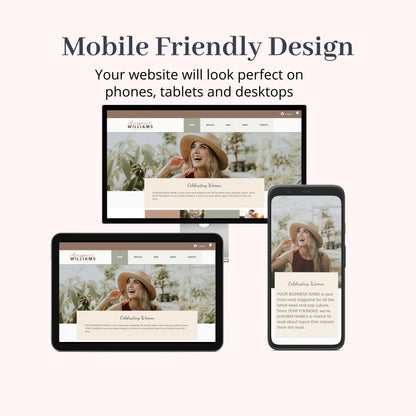Boho Style Wix Website Theme for Bloggers