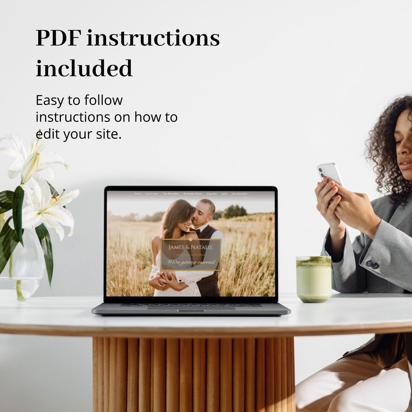 Wedding RSVP Wix Website Theme