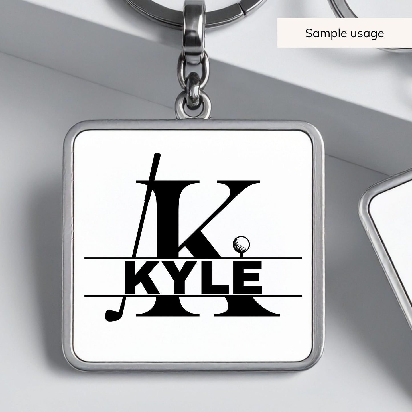 Golf Split Monogram SVG Bundle - 26 Letters