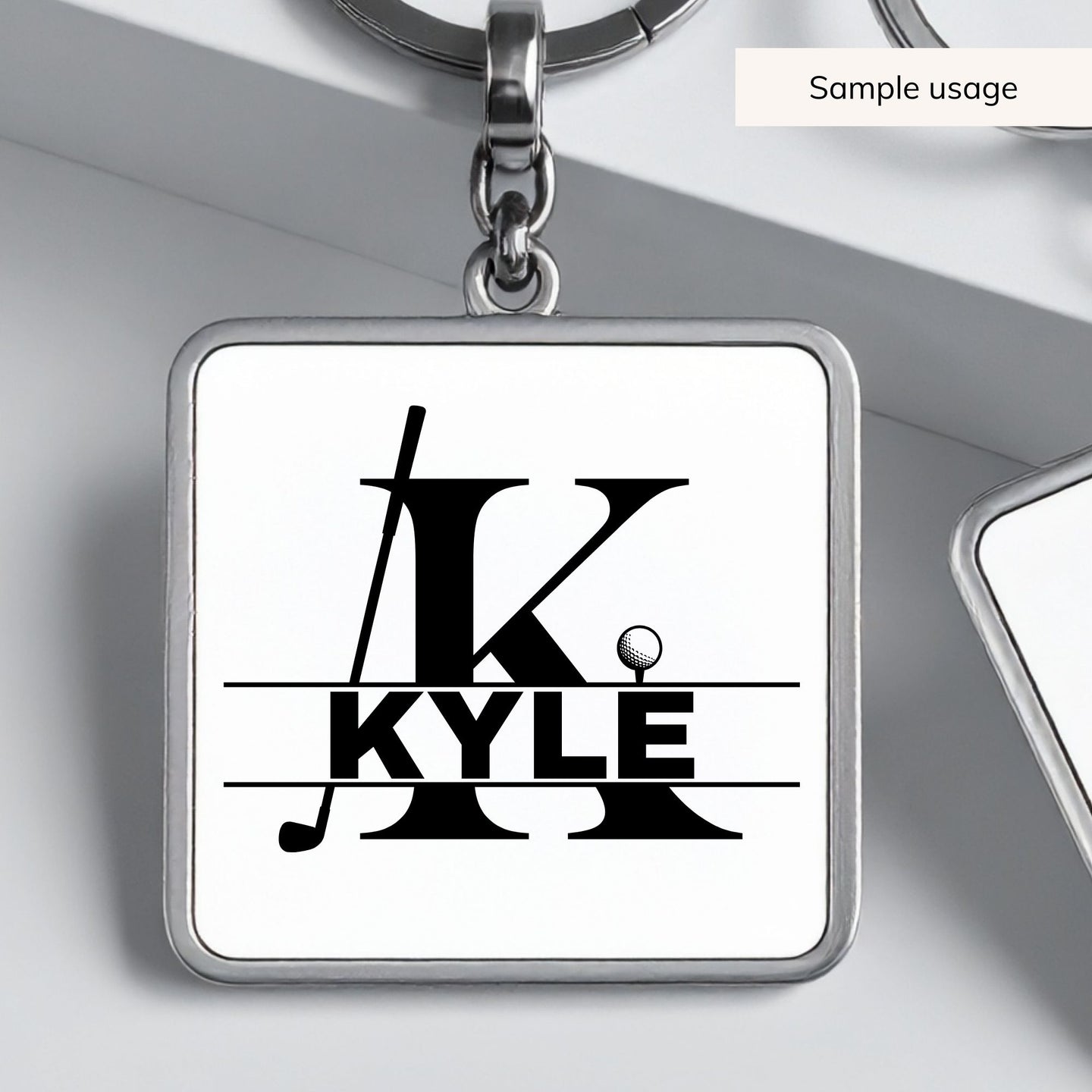 Golf Split Monogram SVG Bundle - 26 Letters