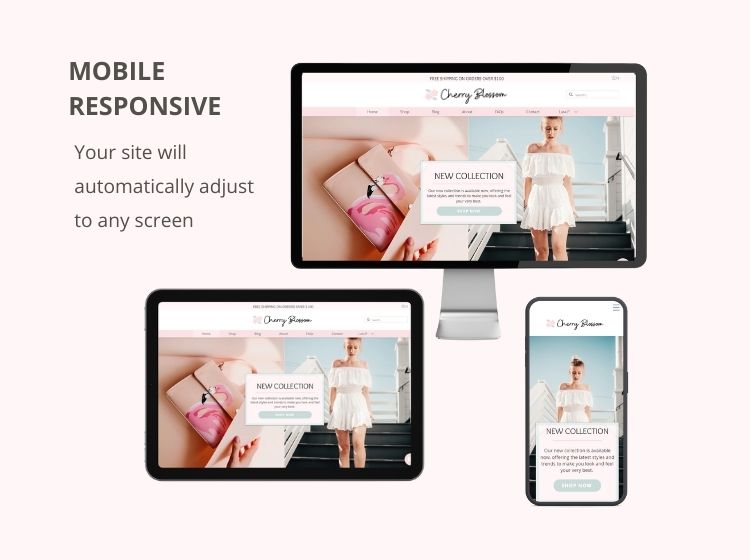 Cherry Blossom - Boutique Wix Website Theme