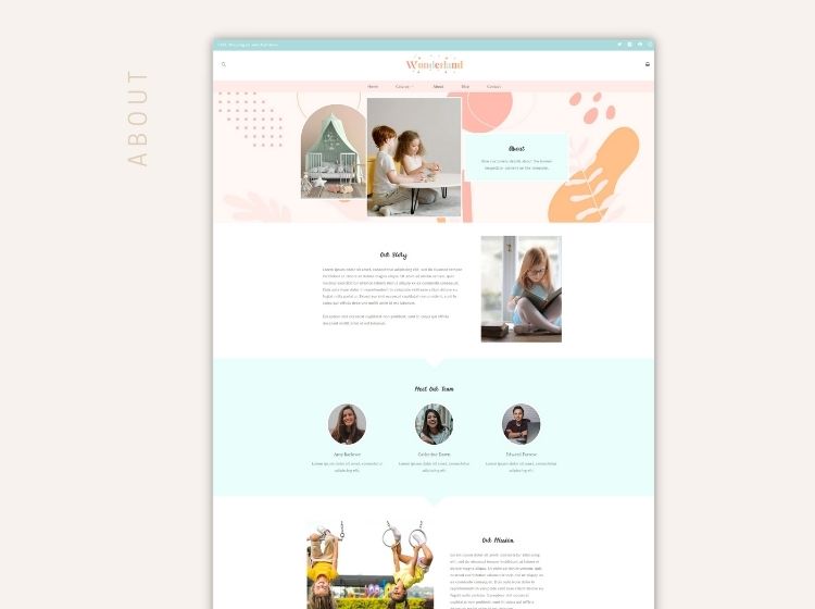 Wonderland Kid's Store Shopify Template