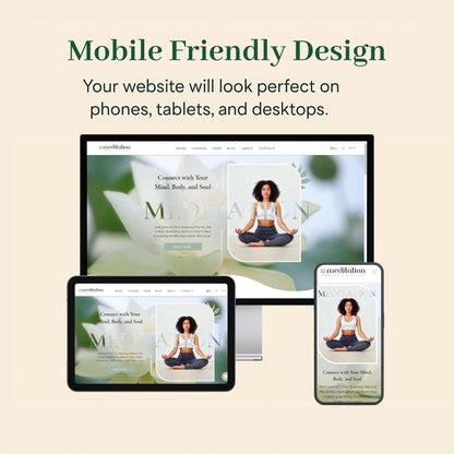 Meditation Instructor Wix Website Theme