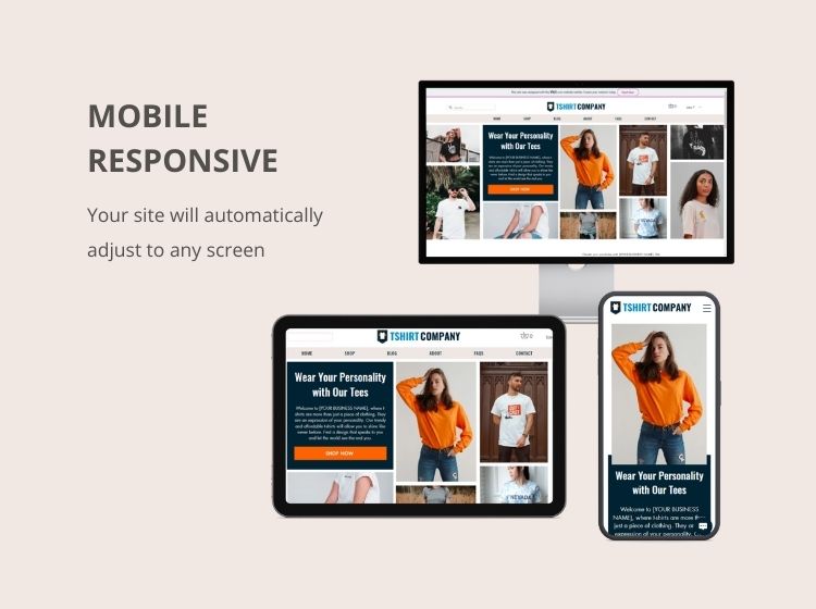 T-Shirt Store Wix Website Theme