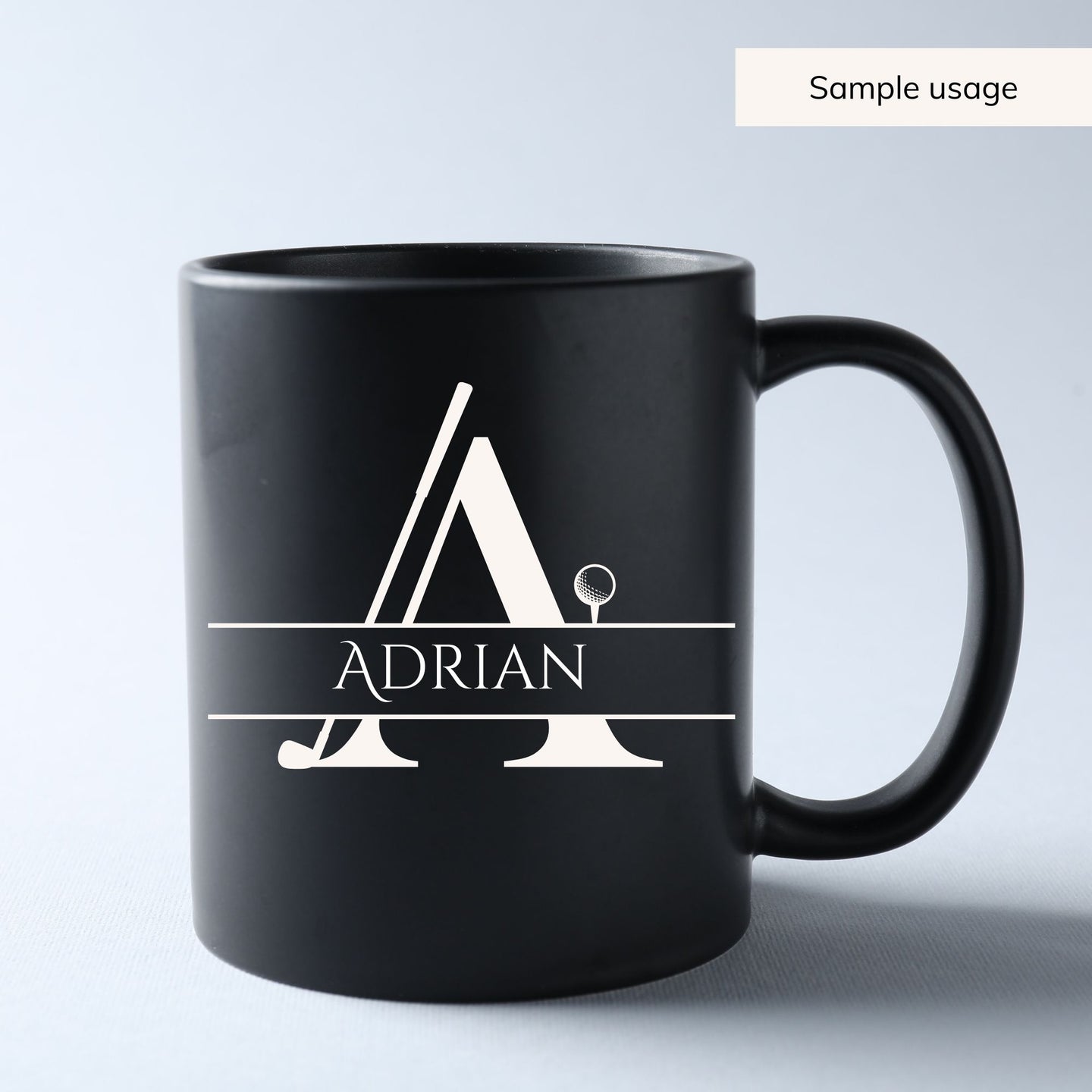 Golf Split Monogram SVG Bundle - 26 Letters