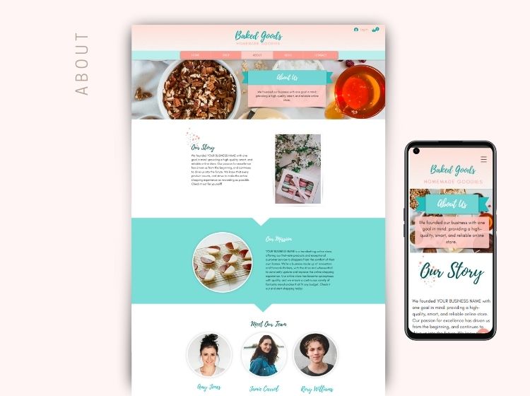 Bakery Wix Website Theme