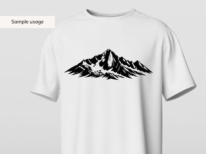 Mountain SVG Bundle – 10 Hand-Drawn Designs for Crafts