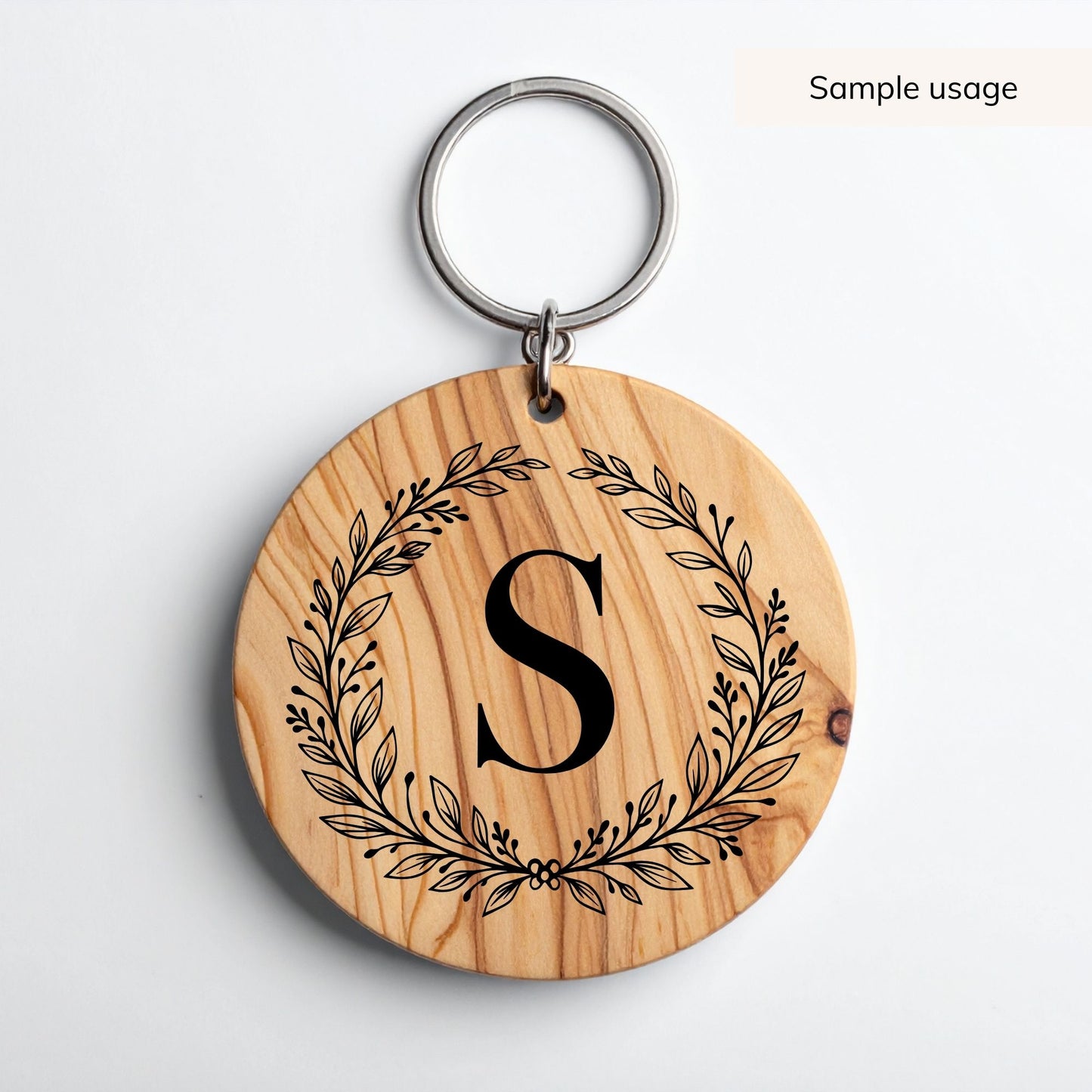 Wreath Monogram SVG - 26 Letters