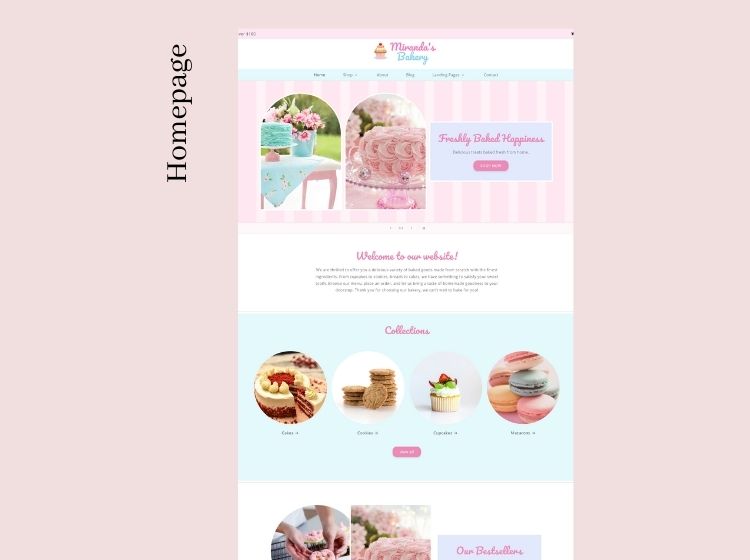 Miranda's Bakery Shopify Template