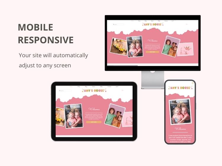 Kids Store Wix Website Theme