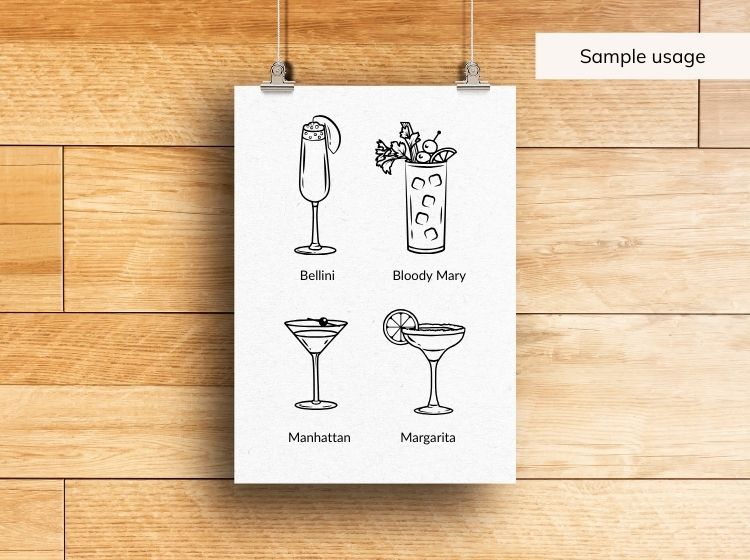 Cocktails svg Bundle - 30 designs