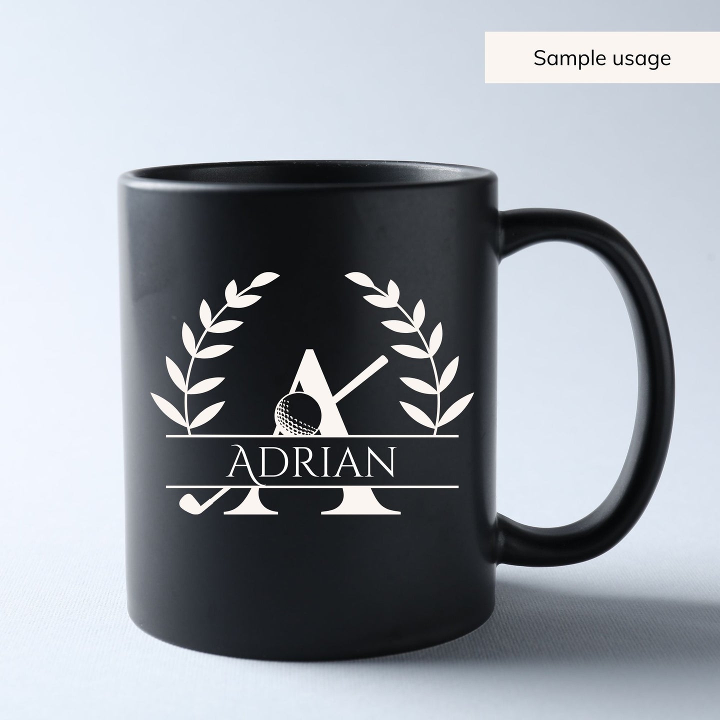 Golf Split Monogram SVG - 26 Letters