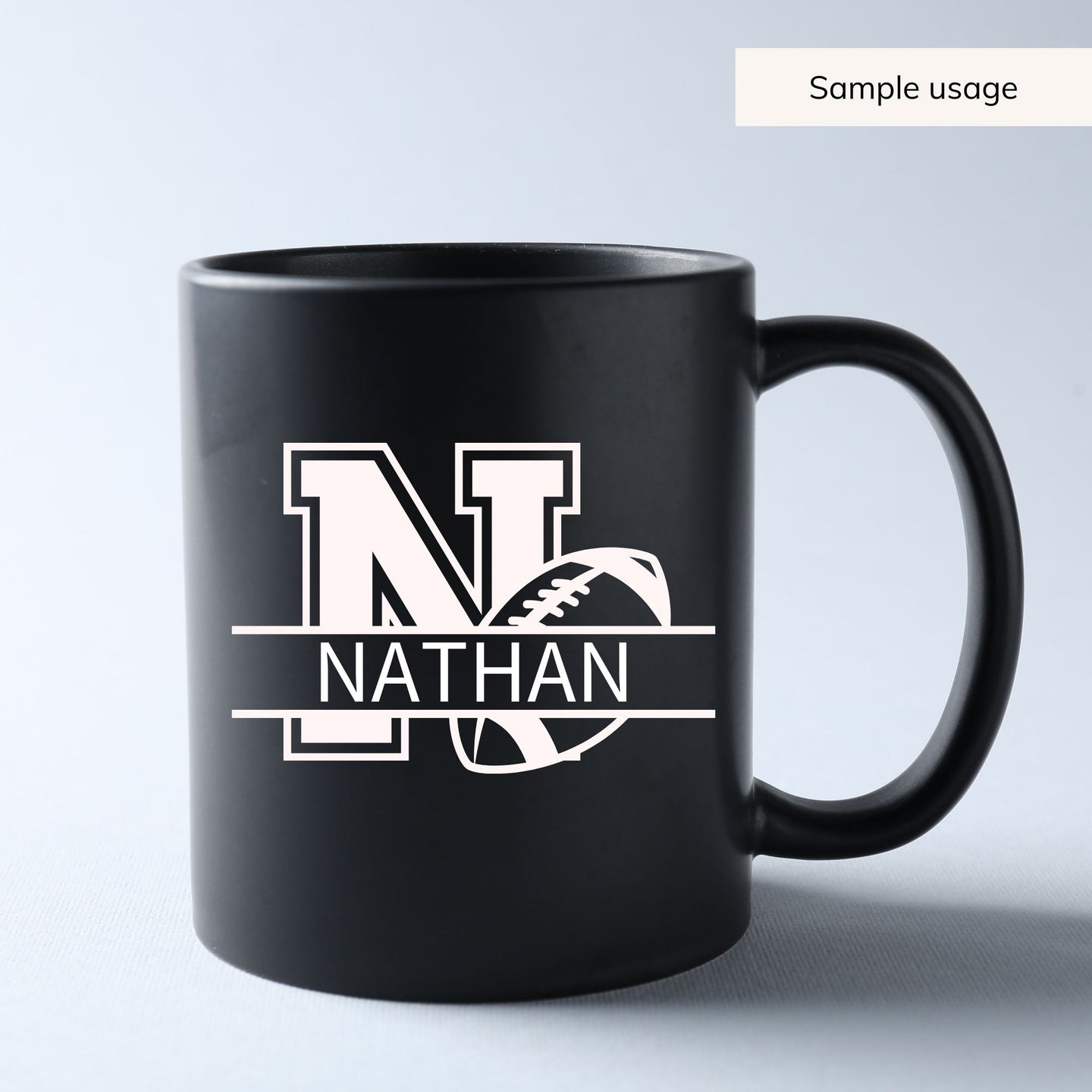 Football Monogram SVG - 26 Letters