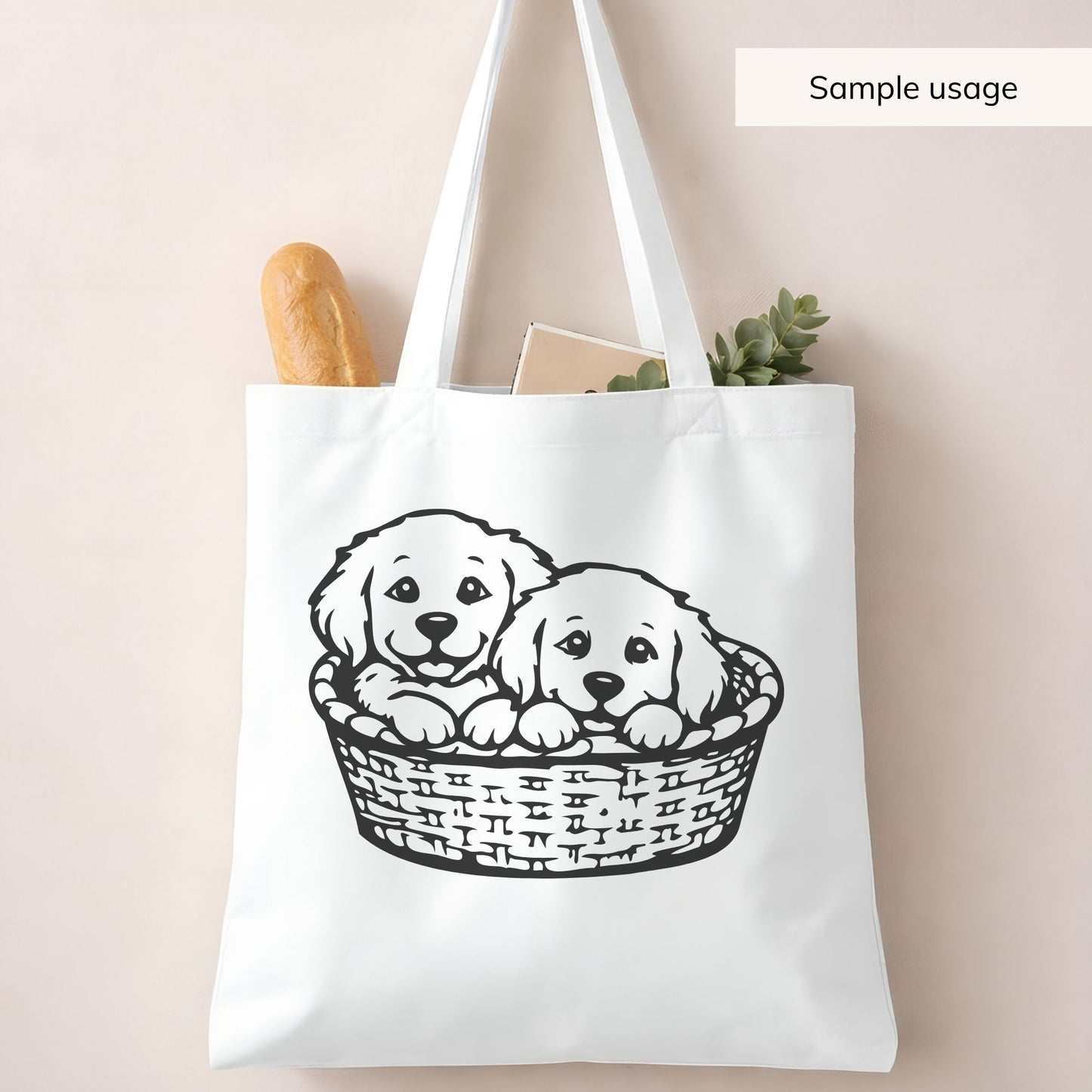 Golden Retriever Puppies SVG Bundle