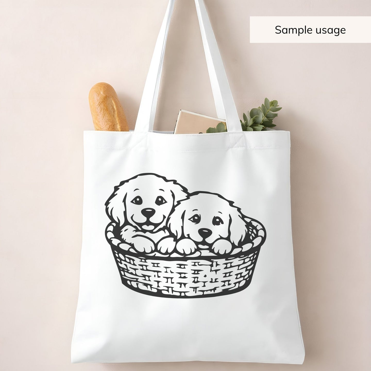 Golden Retriever Puppies SVG Bundle