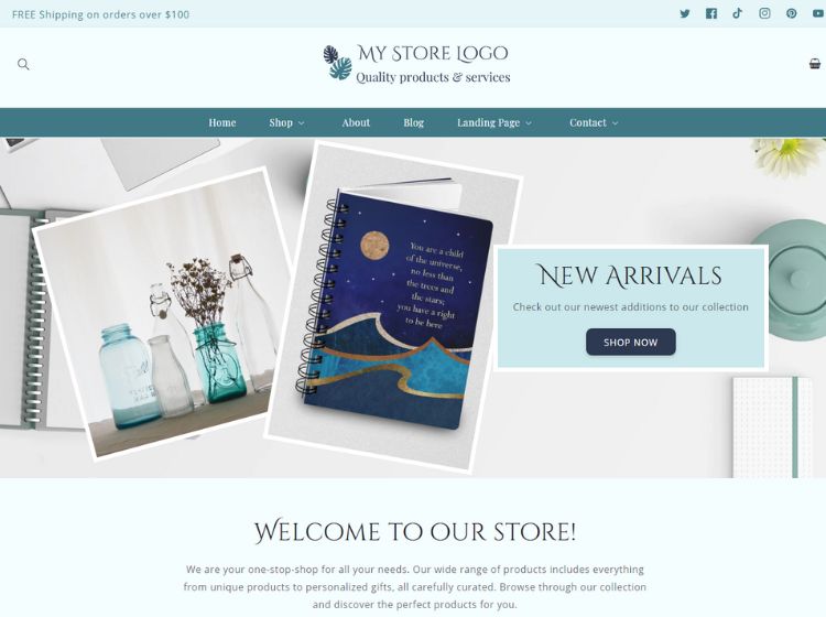 Teal Shopify Template