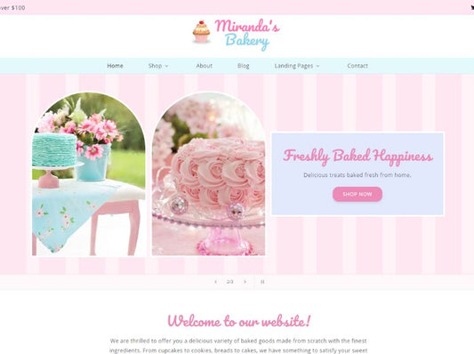 Miranda's Bakery Shopify Template