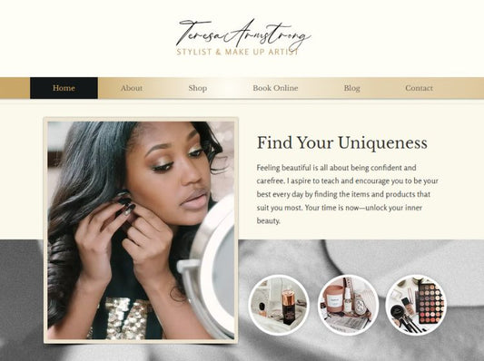 Luxury Beauty - Wix Website Theme