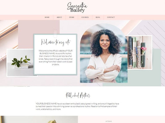 Author Wix Website Theme