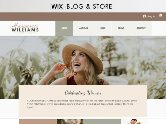 Margaret Wix Website Theme