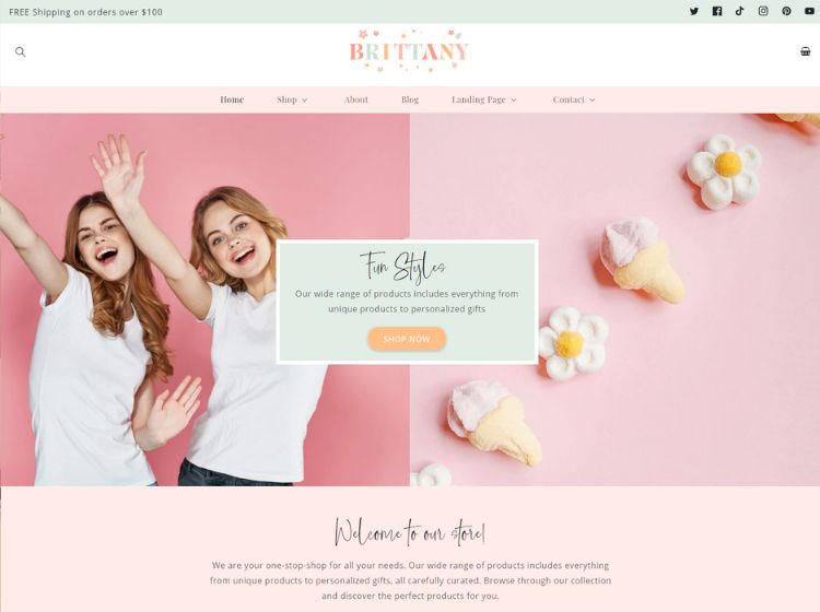 Brittany Shopify Template - Boutique